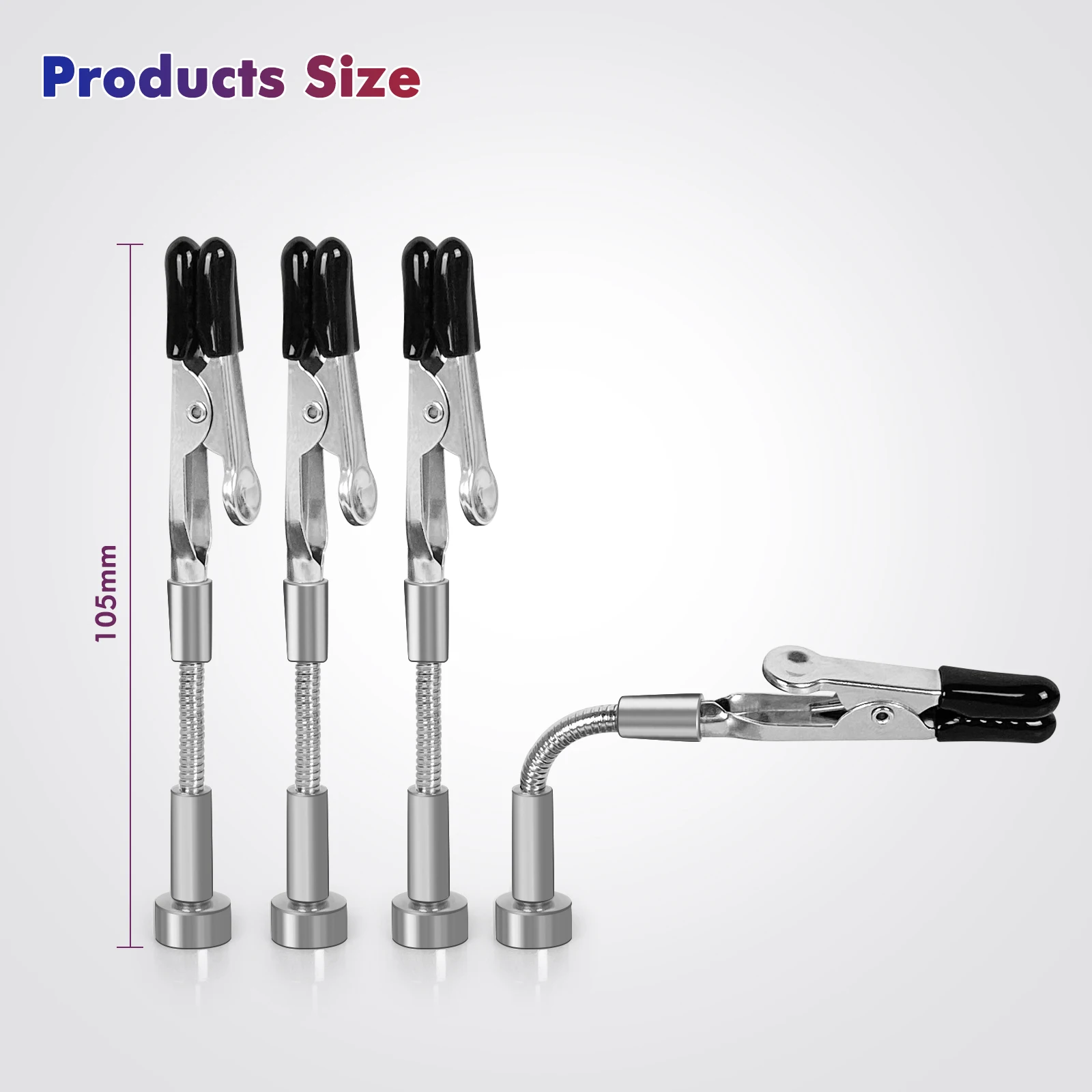أيدي مساعدة مغناطيسية لحام أدوات يدوية ثالثة معدنية مرنة معقوفة مع أداة لحام بمشابك التمساح