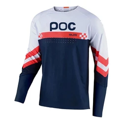 RAUDAX POC Mtb Cycling Men Downhill Jerseys Summer MTB Bike T-shirt Long Sleeve Motocross Sportwear Clothing Jersey Quick Dry