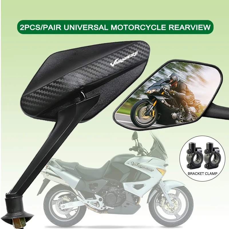 HD Vision Anti-Glare Motorcycle Mirrors Shockproof material accessories For Honda Varadero XL1000 Varadero1000 125 Accessories