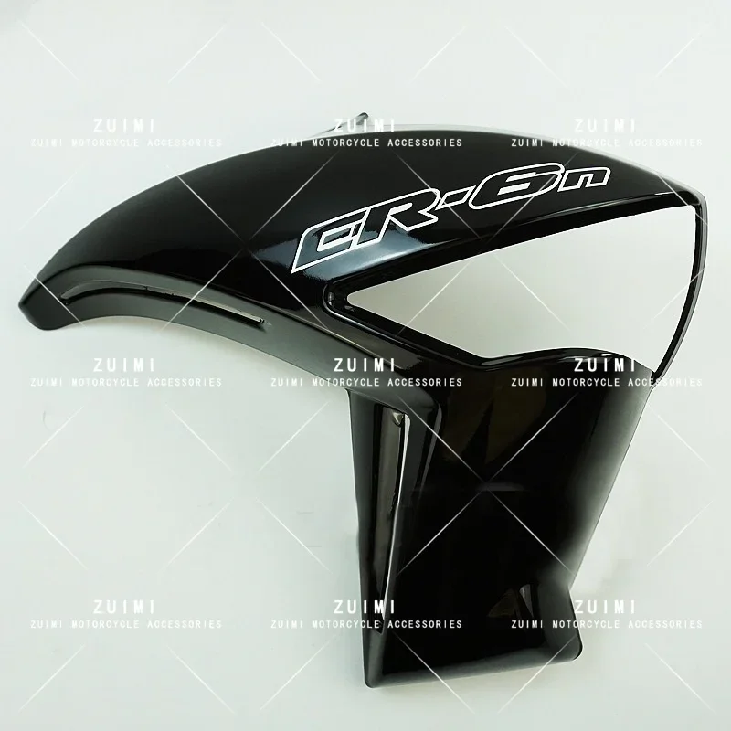 Fit For Kawasaki  ER-6N 2009-2010-2011 Front Side Radiator Cover Panel Fairing Cowling Bright black