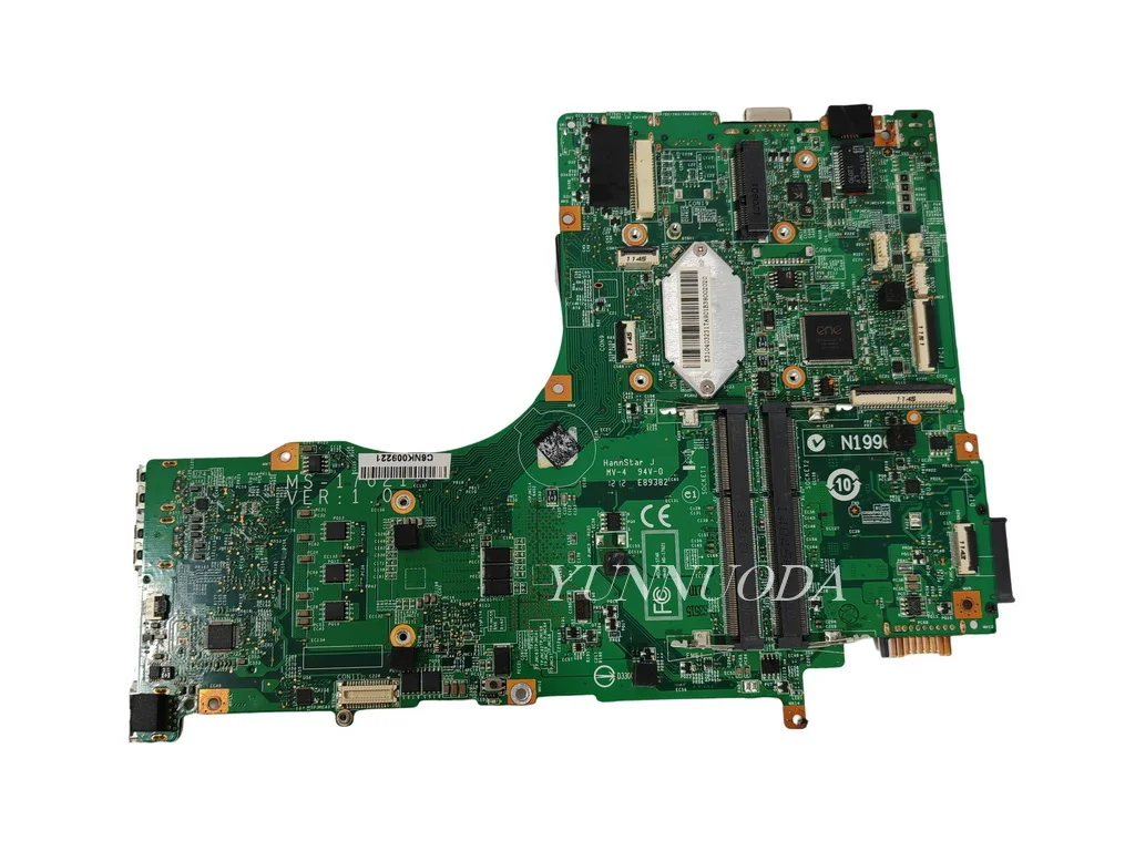 Imagem -02 - Placa-mãe do Portátil Ms17621 Ver 1.0 para Msi Gt70 Ms-1762 Pga989 Ddr3 Hm77 100 Testado