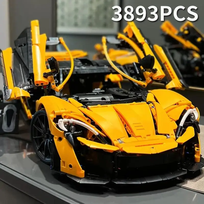 2026 POP 3893-delige Technische 42172 P1 Super Raceauto Bouwstenen 1:8 Model Supersportwagens Speelgoed voor Jongens Cadeaus