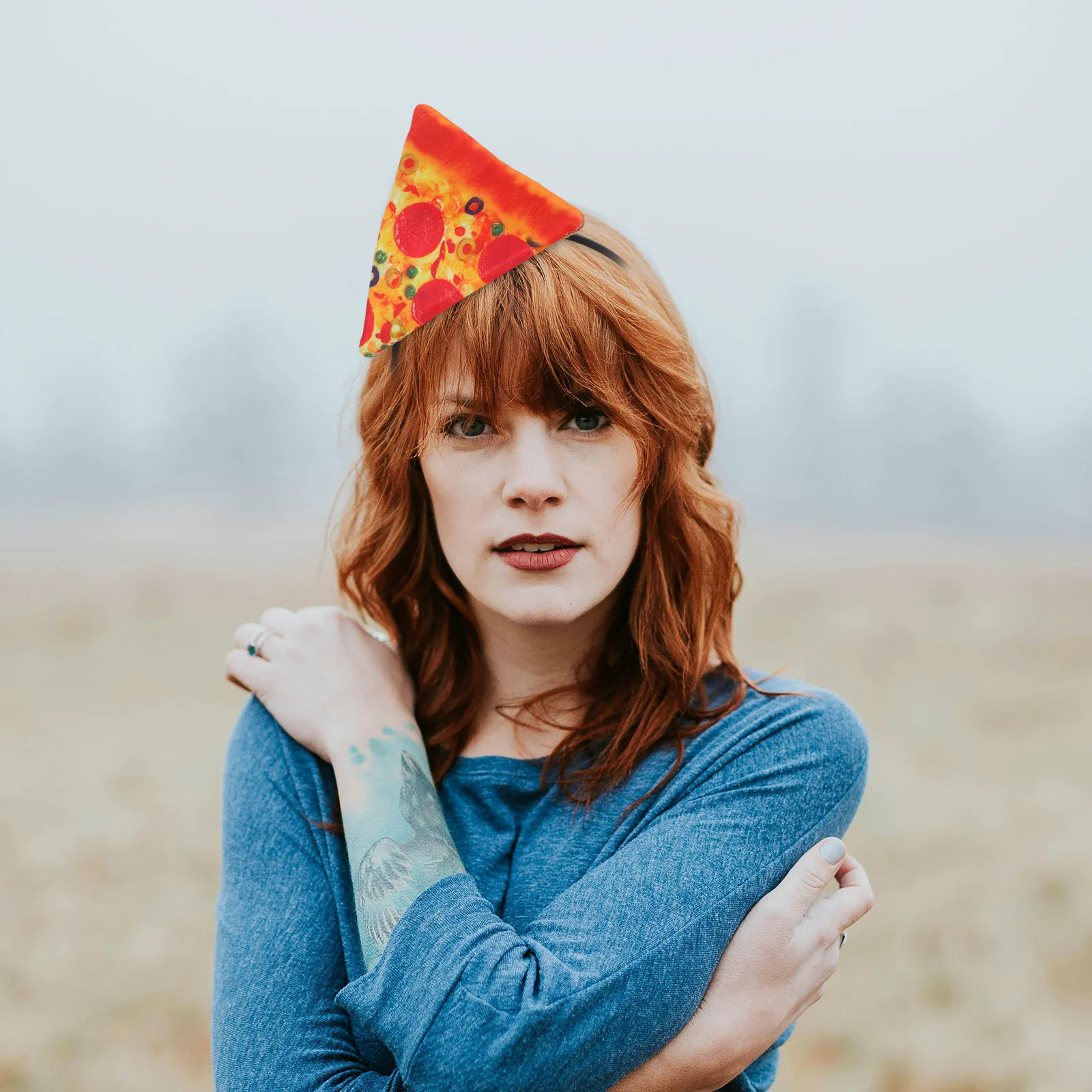 2pcs Pizza Headband Clown Hair - Briar Cosplay Prop recension och pris