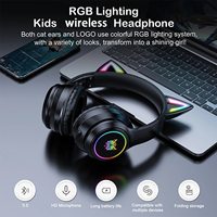 ONIKUMA Professional Wireless Headset with RGB Lighting, HiFI Sound Noise Canceling Microphone, Stereo Headset