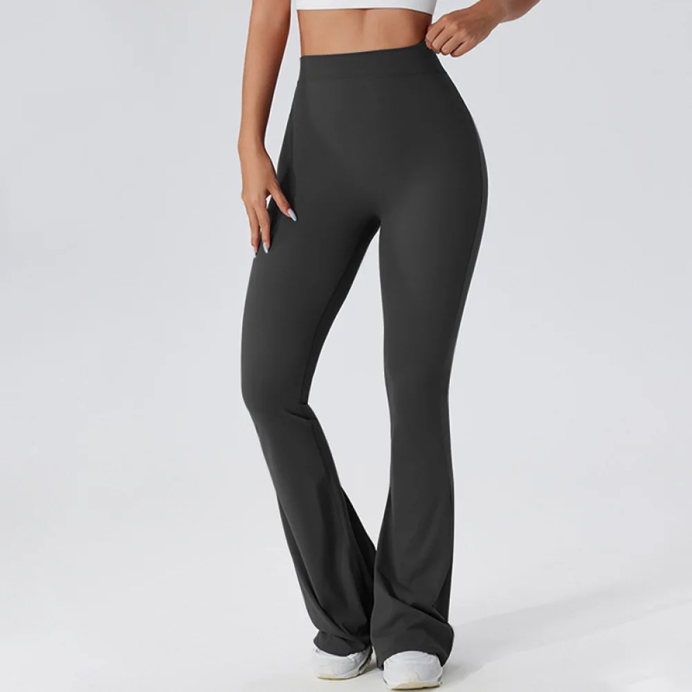 Flare Yoga Pants Women High Waisted Breathable Workout Leggings Sculpting Bootcut Tights Gym Fitness Athletic Sportswear
