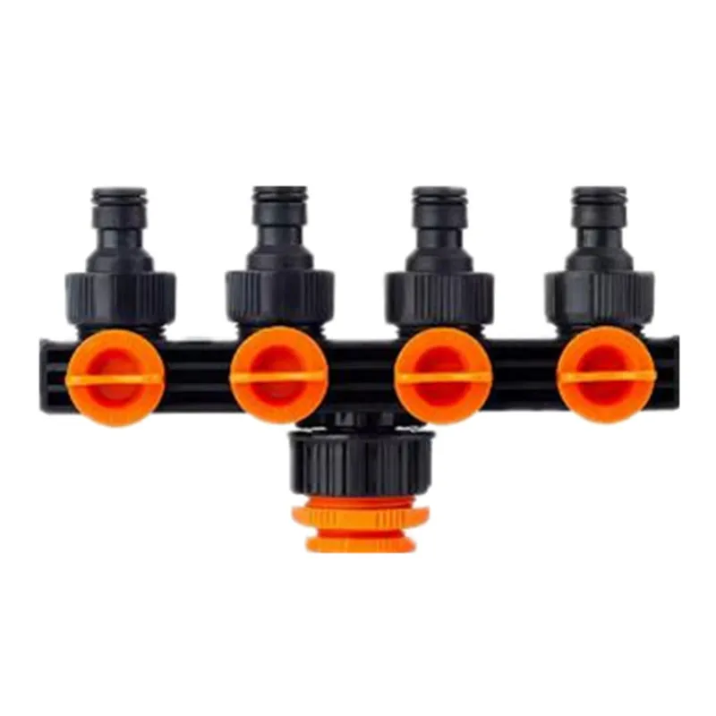 

4-Outlet Valve Splitter Watering Connector Distributor 4 Way Hose Splitters For Water Pipe Hose Pipe Tap Connectors