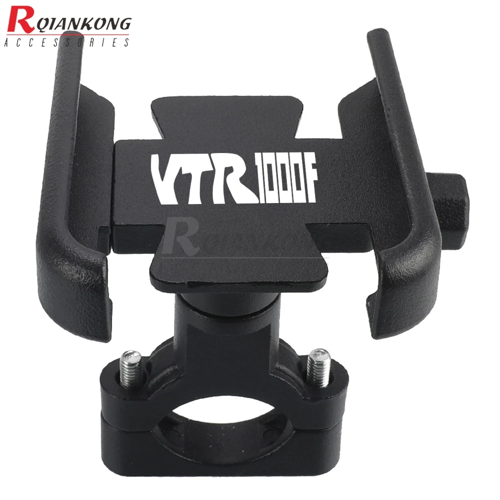 For Honda VTR1000F Firestorm VTR1000FV VTR1000FW VTR1000FX 1996-2007+ Universal Rear Mirror Handle Phone Holder Cellphone Stand