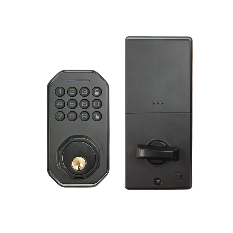 RSH High Security Keyless Smart Door Lock Digital Electronic Keypad User Codes for Glass Aluminum Door Cloud Data Storage Option