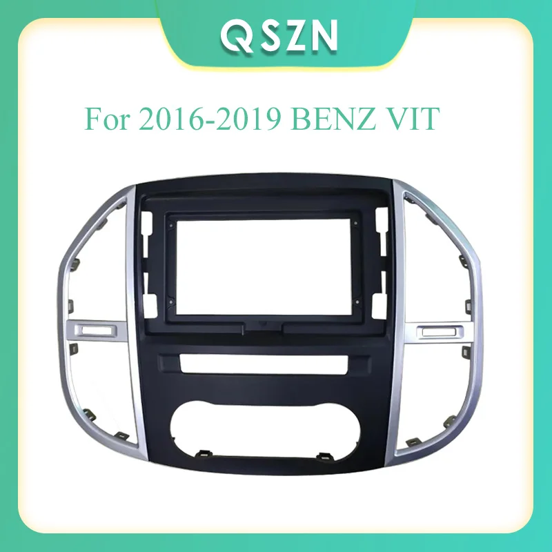 QSZN Car Frame Fascia Adapter Canbus Box Decoder Android Radio Dash Fitting Panel Kit For Benz Vito 3 W447