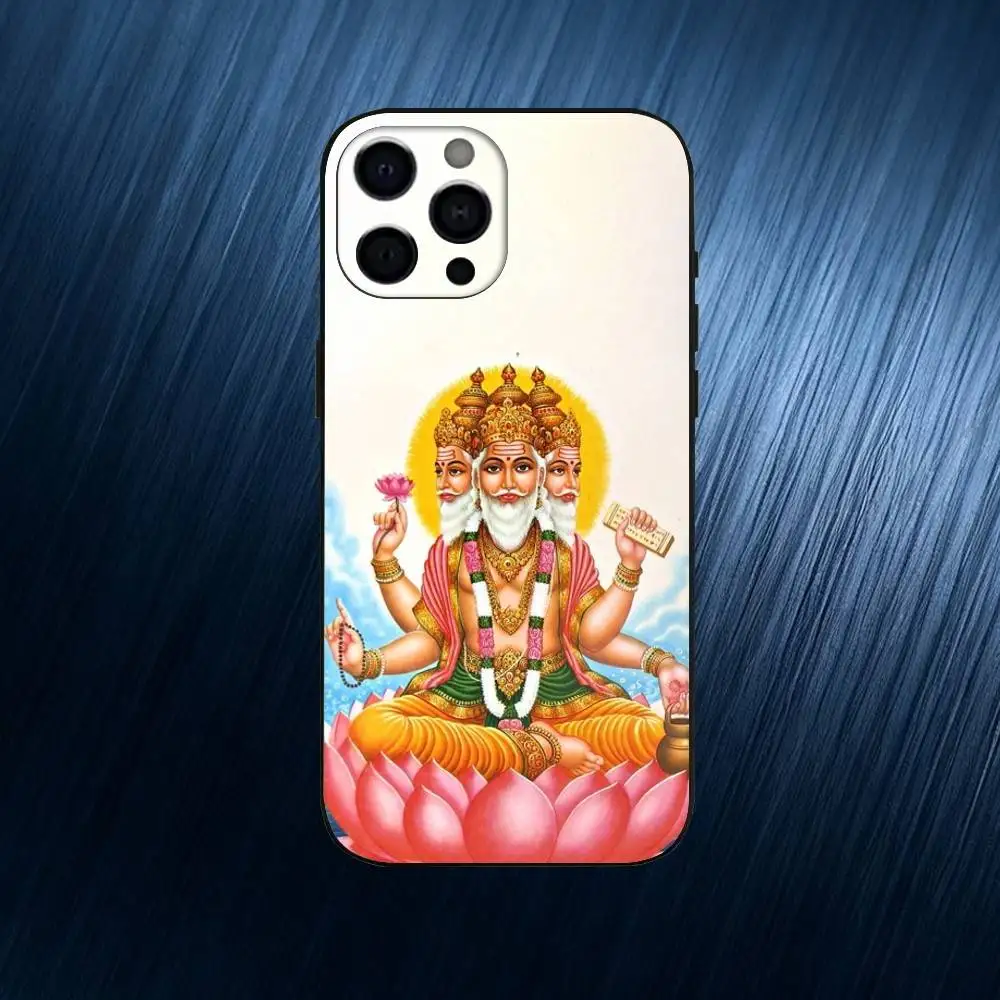 حافظة هاتف براهمان لهاتف آيفون 17,16,15,14,13,12,11 بلس، برو ماكس، غطاء سيليكون ناعم