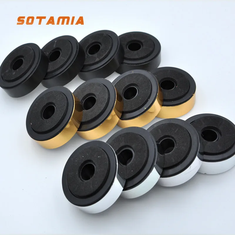 SOTAMIA 4Pcs Speaker Spikes Stand Amplifier Feets 48x15mm Audio Subwoofer Active Speakers Repair Part Accessories DIY Smart Home