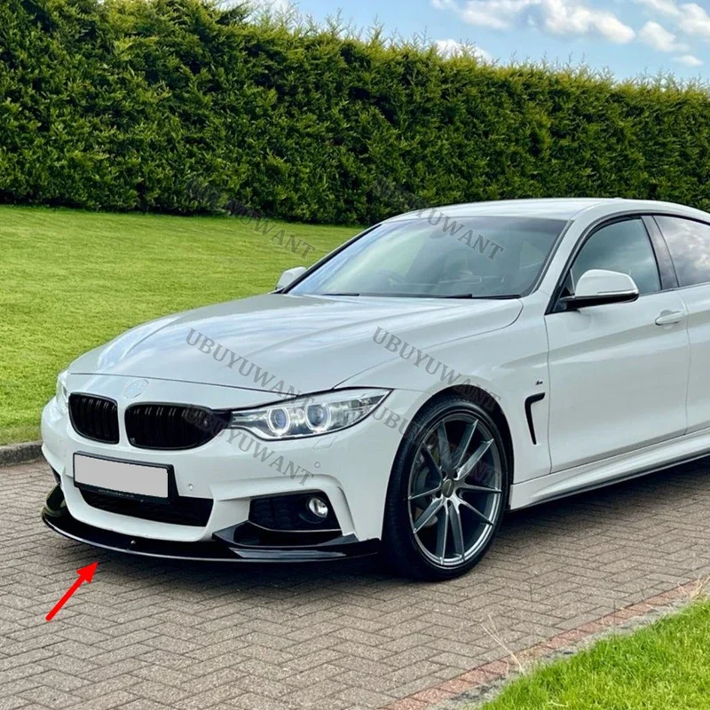 For BMW 4 Series F32 F33 F36 Universal Front Bumper Lip Spoiler Diffuser Splitters Body Kit Aprons Cover Guard Trim Compatible