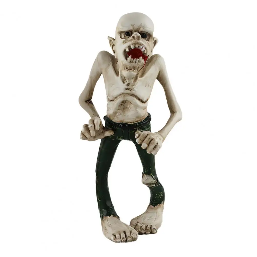 Desktop Decoration Haunted House Decor Spooky Halloween Mini Mummy Zombie Skeleton Resin Statues for Home Office for Holiday