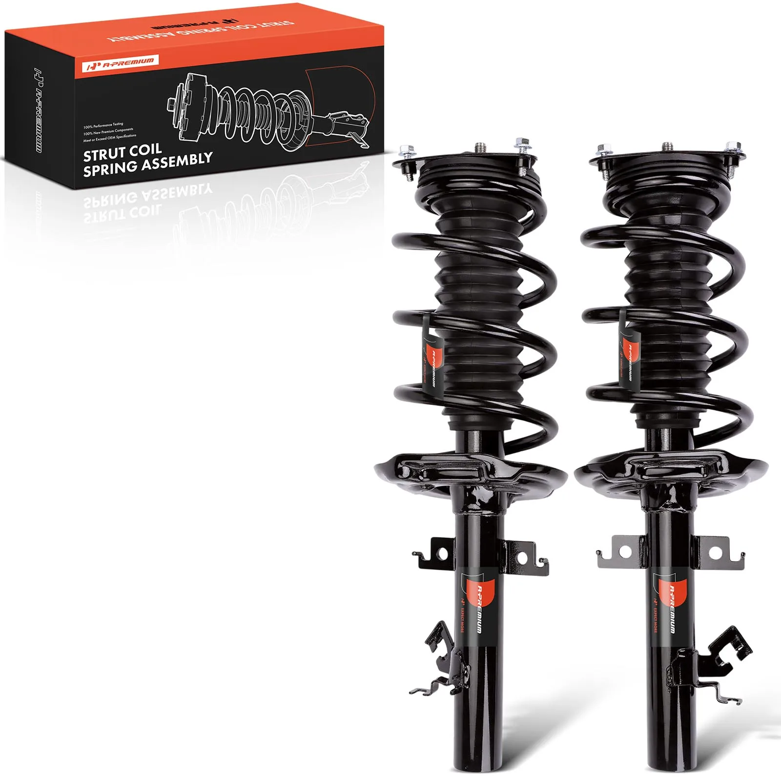 A-Premium Pair Front Complete Strut & Coil Spring Assy for Nissan Rogue 2014-2020