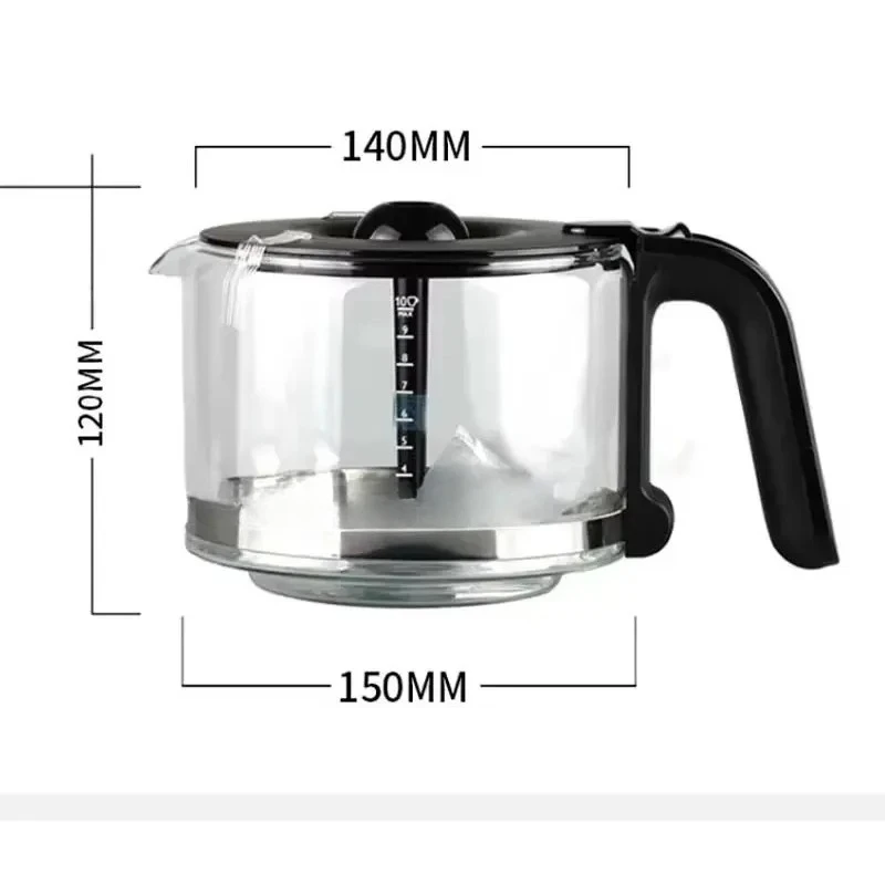 Glass Pot Accessories Suitable for Philips Coffee Machine, HD7761, HD762, HD765, HD766, HD767, HD7768