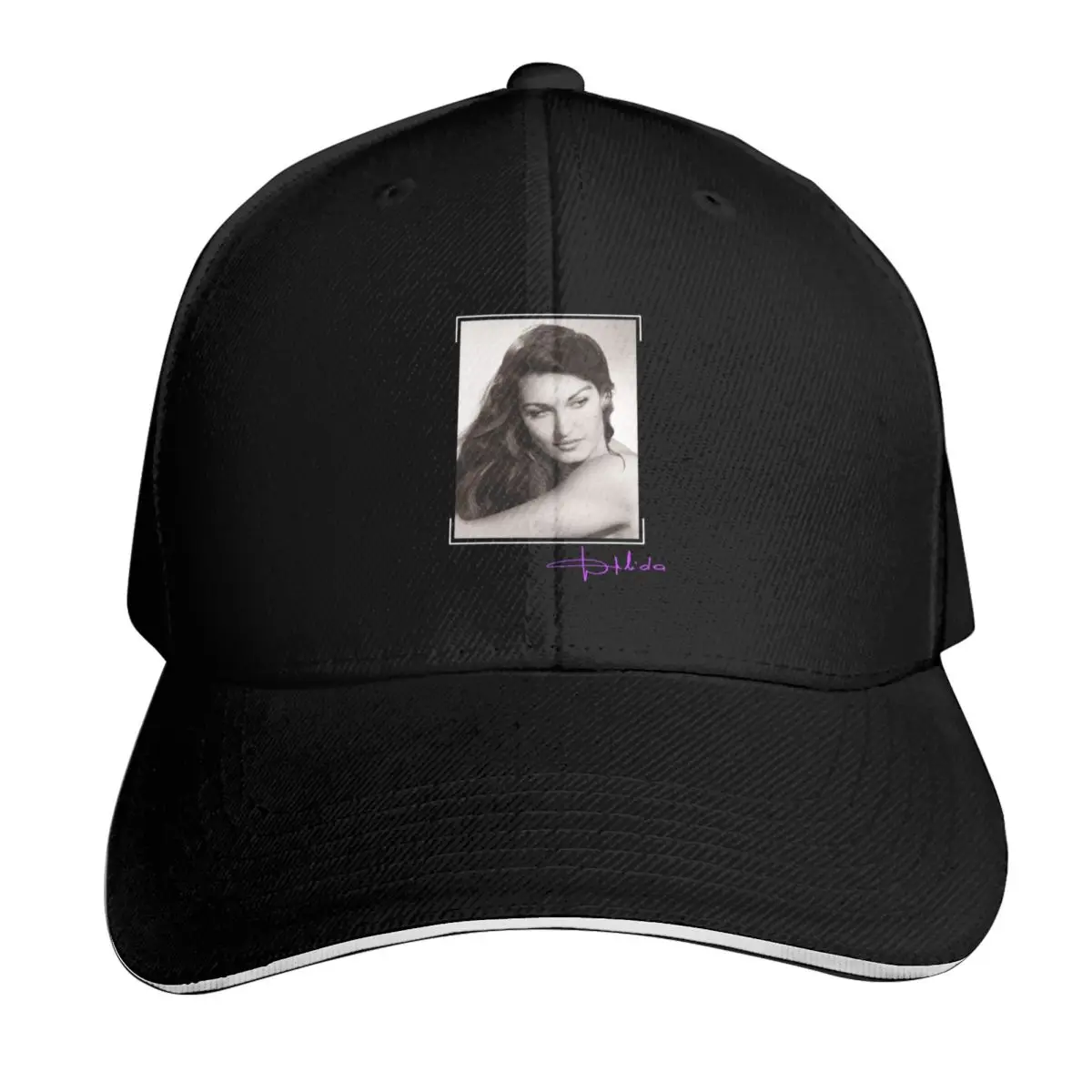 Dalida - Dalida autograph Baseball Cap Contrast Two Tone Brim Snapback Flat Bill Strapback Dad Hat