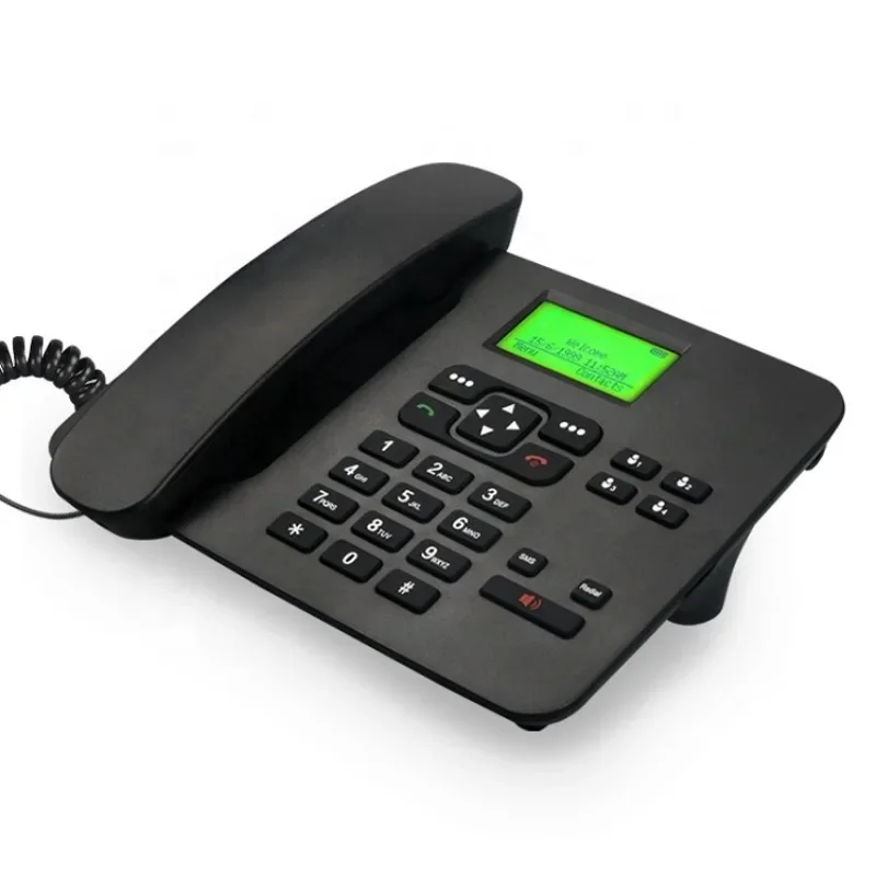 

For Home Hotel Office 2G 2.2 inch LCD FM SMS GSM Fixed Desktop Cordless Landline Telephone