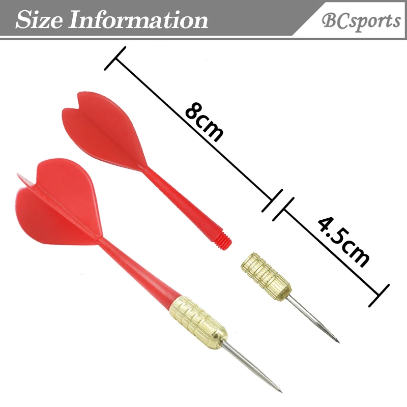 BCsports Professional needle darts home training metal darts adult play plastic one dart needle 6g 17.5g