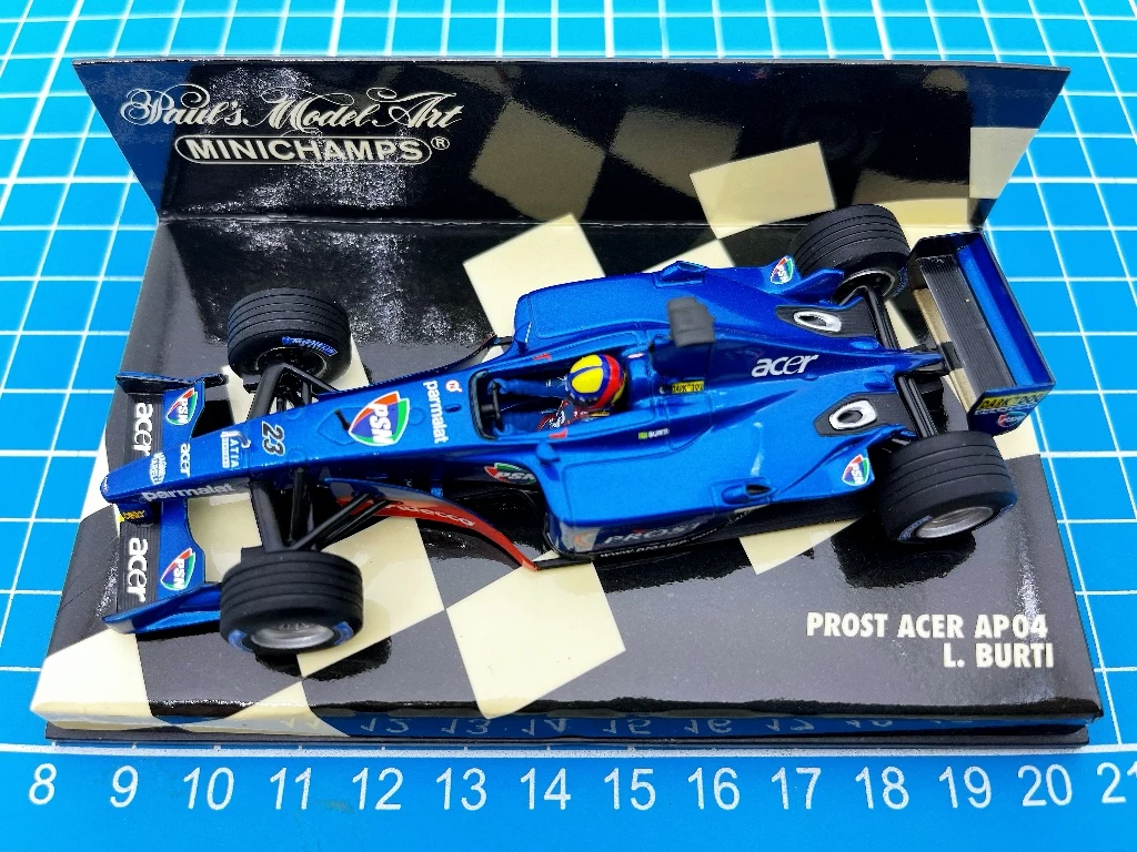 Minichamps 1:43 F1 AP04 2001 Burti Simulation Limited Edition Resin Metal Static Car Model Toy Gift