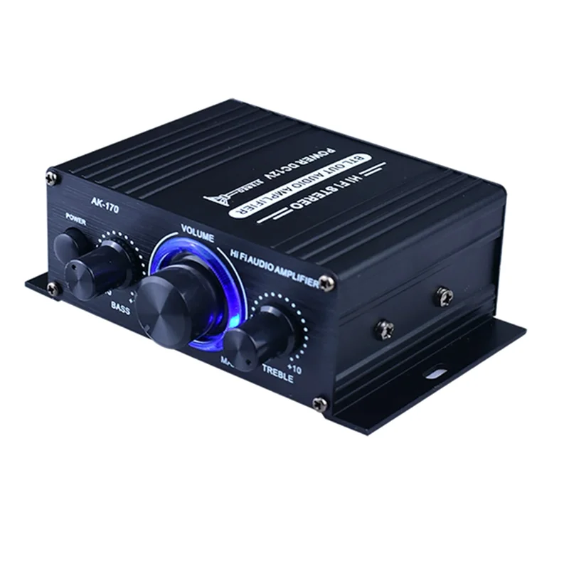 

ABMF-12V Мини 400 Вт HIFI цифровой стерео аудиоусилитель для радиотеатра AK170 аудиоусилитель