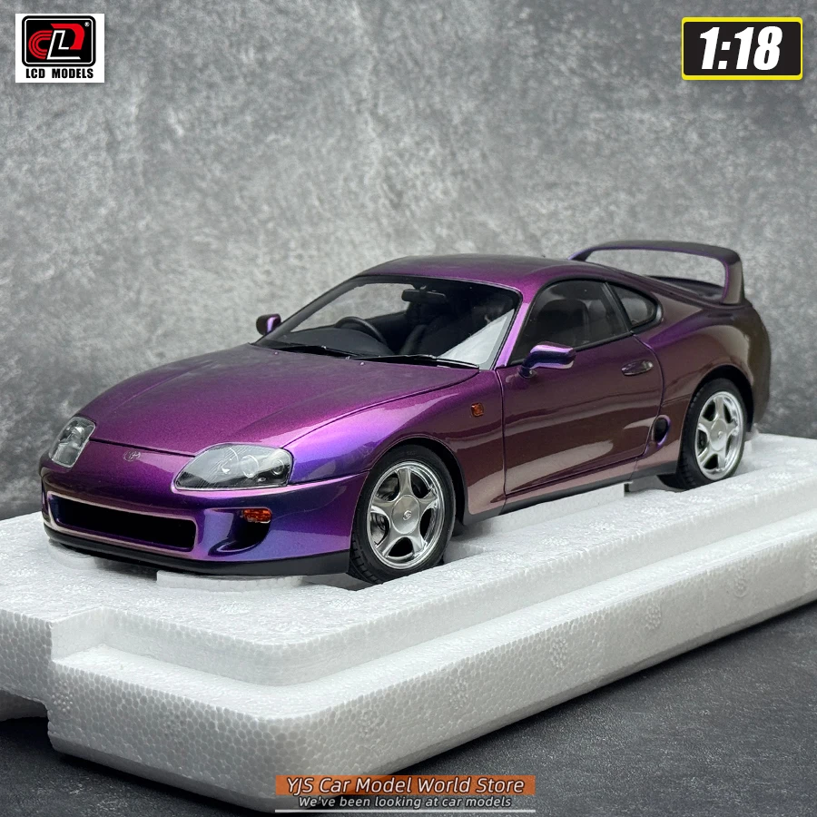 LCD Diecast Automodel 1:18 TOYOTA Supra A80 Automodel Metalen Statische Display Collectie