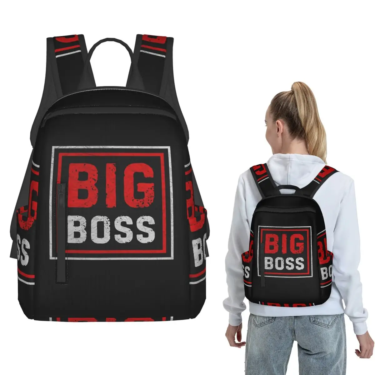 

Big Boss Backpack Daypack Children BookBag School Bag Shoulder Bags for Men Women