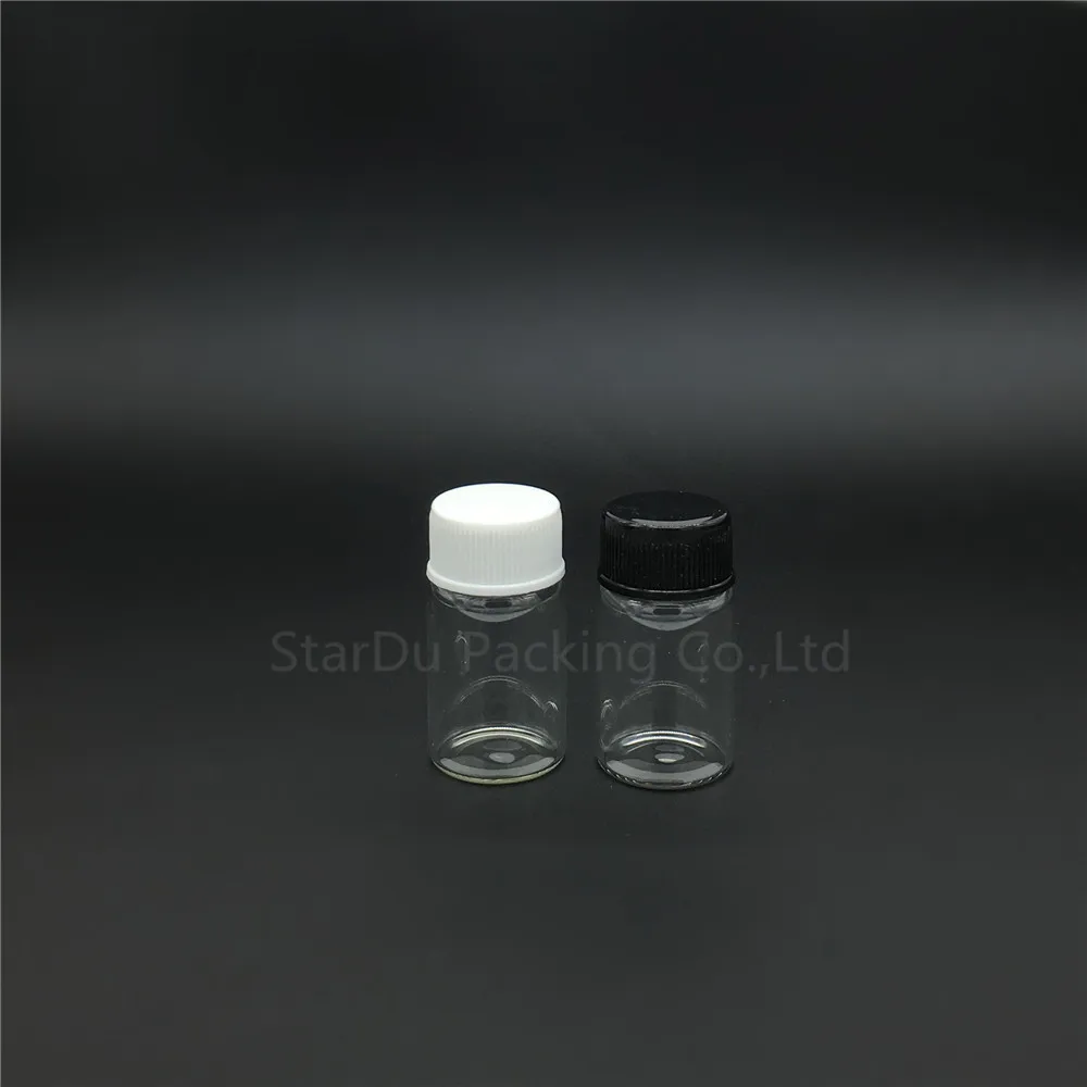 Free Shipping 500pcs/lot Diameter 22mm 7ml  Glass Bottle Plastic Cap For Vinegar alcohol, carft/storage Candy Bottles