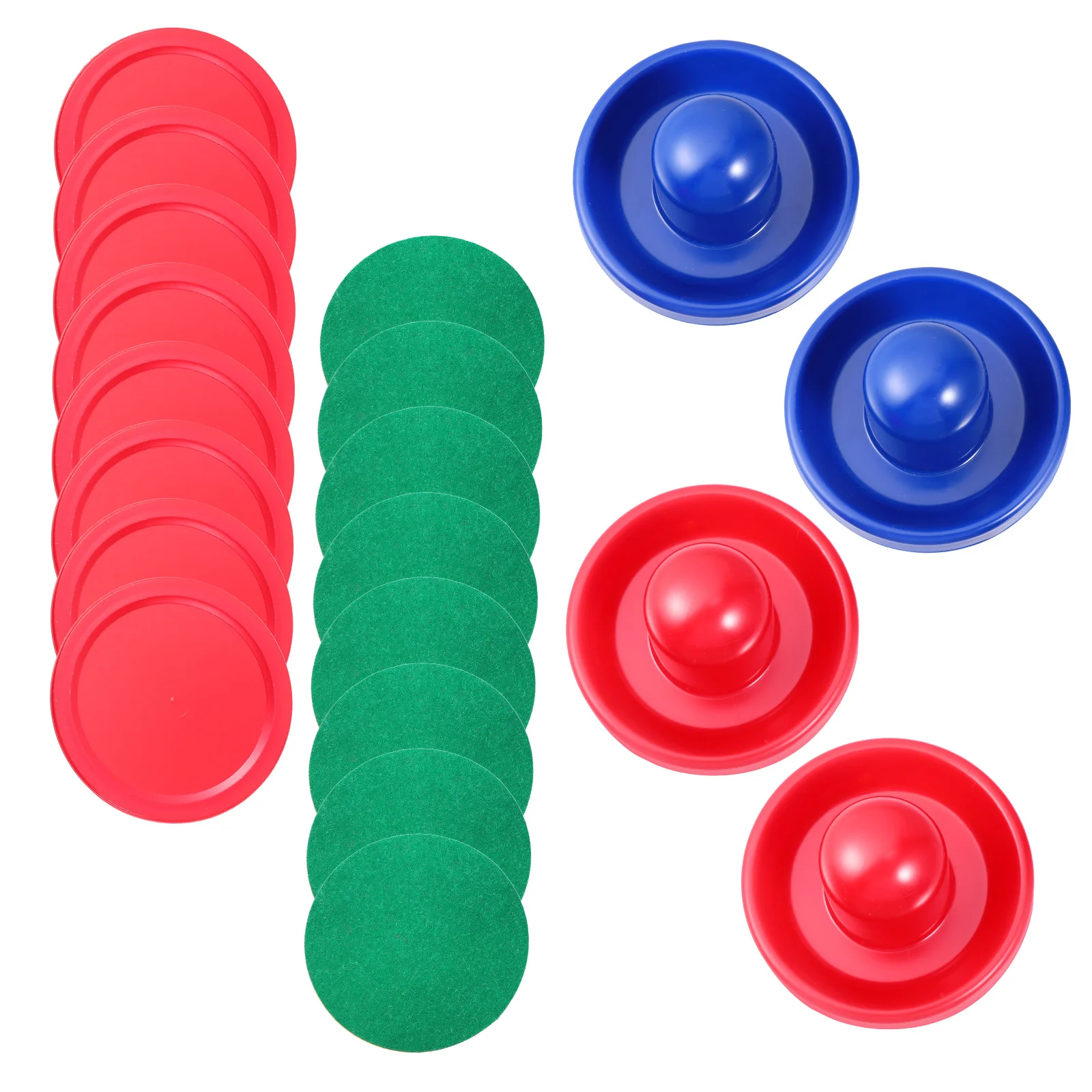 

1 set Plastic Air Hockey Accessories Durable Pucks Replacement Parts Table Comfortable Pusher Thick Lint Protects