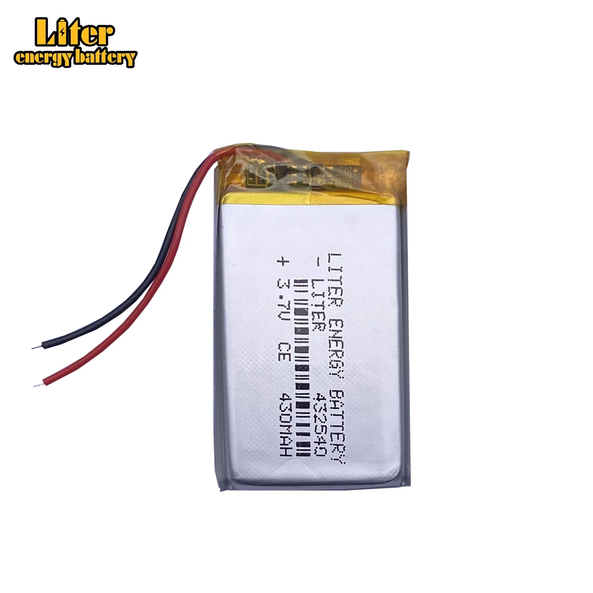 Liter energy battery 3.7V lithium polymer battery MP3 point reading pen MP4 driving recorder 432540 recording pen 430mAh