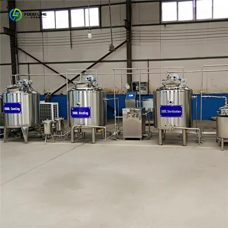 Customized Industrial Yogurt Manufacturing Line Automatic Milk Sterilization Fermentation Machine