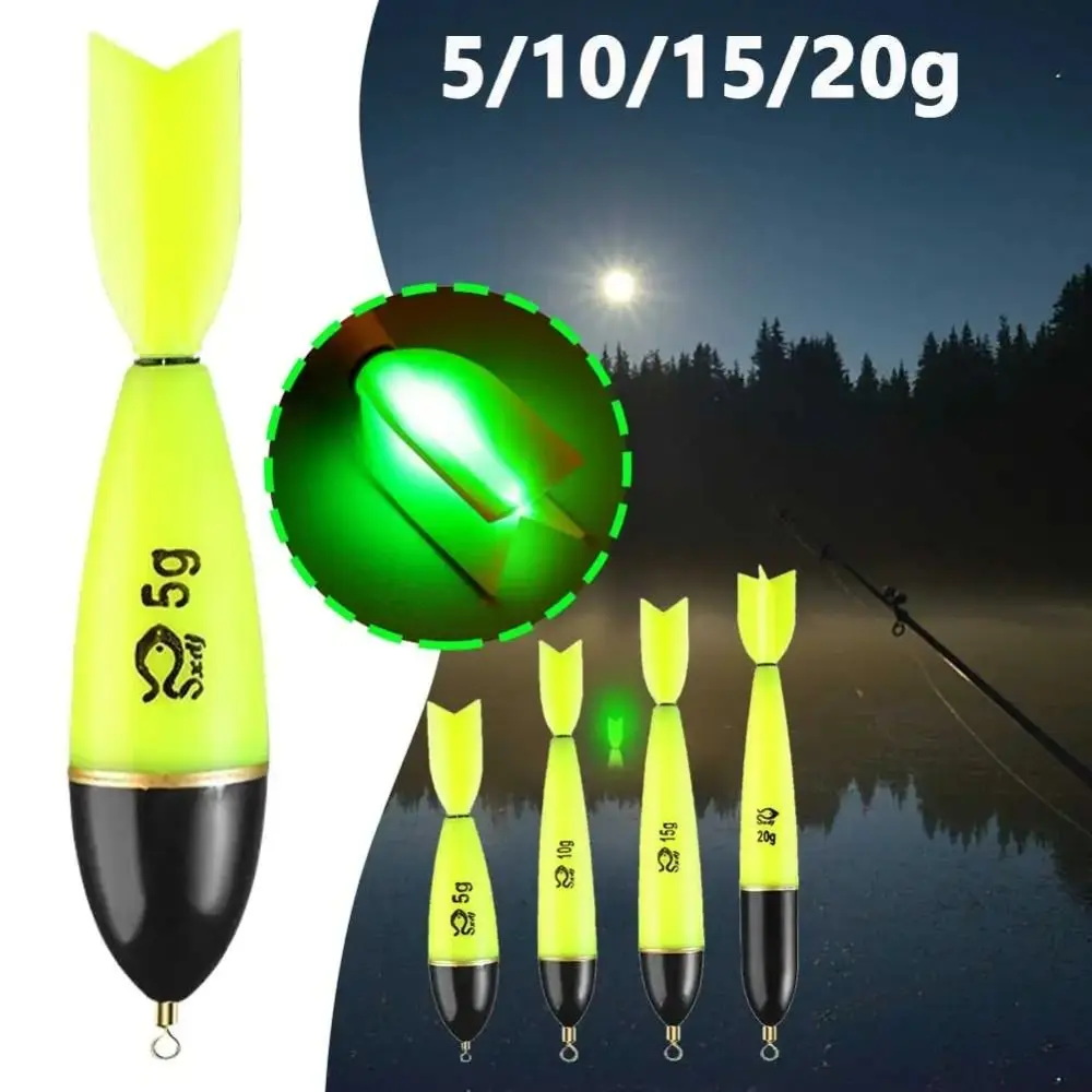 Durable Luminous Fishing Float ABS Sea Ocean Rock Fishing Bobber Light Stick Striking Fish Float Day and Night