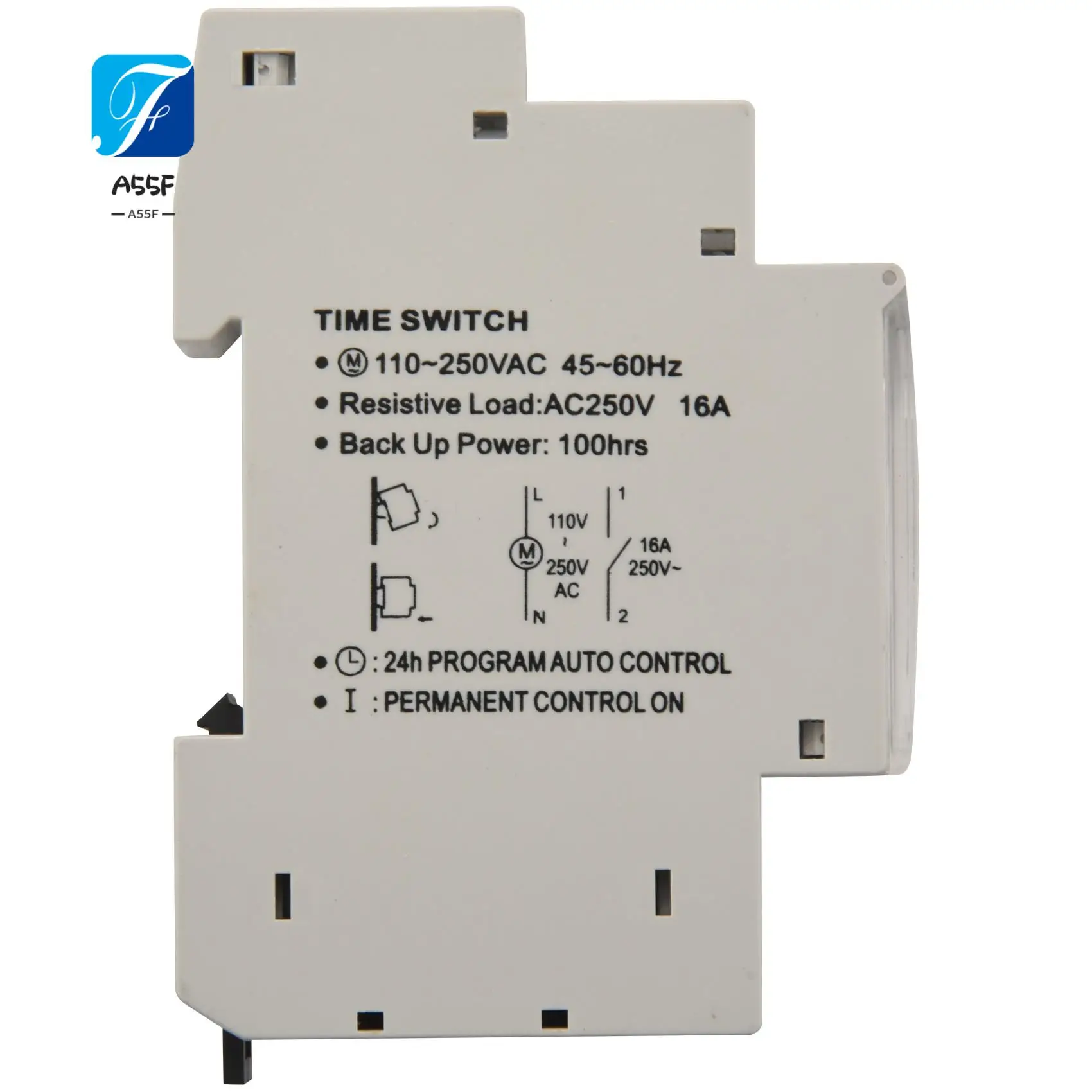 

A55F-Sul180a 15-минутный механический таймер, 24-часовой программируемый таймер на DIN-рейку, реле времени, инструменты для анализа измерений