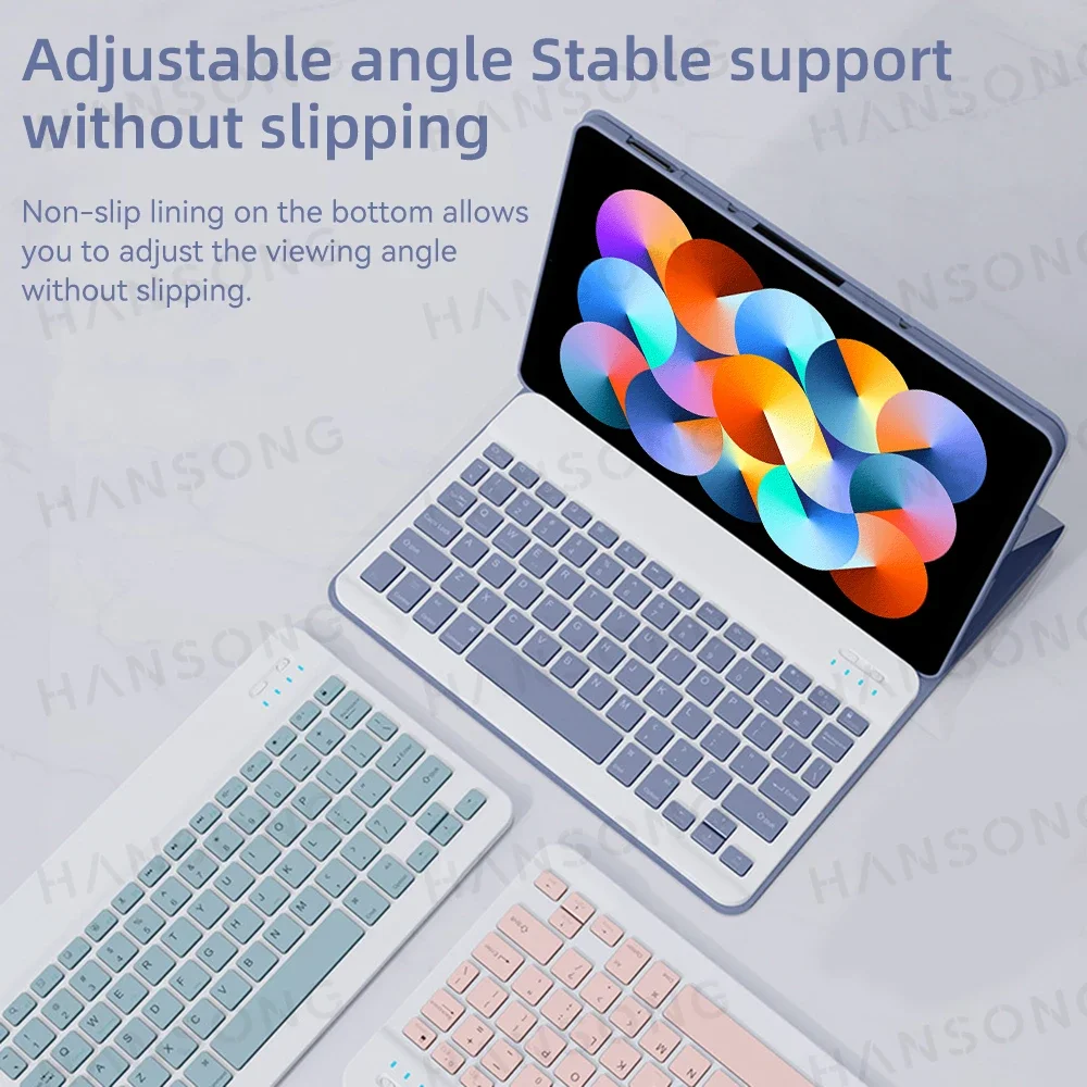 Imagem -03 - para Redmi Pad Teclado Case para 2023 Xiaomi Redmi Pad 10.61 Polegada Tablet Capa para 2023 Redmi Pad se 11 Polegada Teclado Case Funda