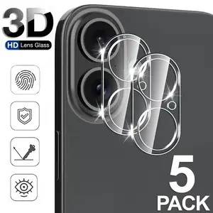 Bilashmart Tempered Glass Camera Lens Protectors IPhone 17 ProMax 17 Pro 16 15 Clear Anti scratch Lens Films IPhone 16 Pro 15 Plus