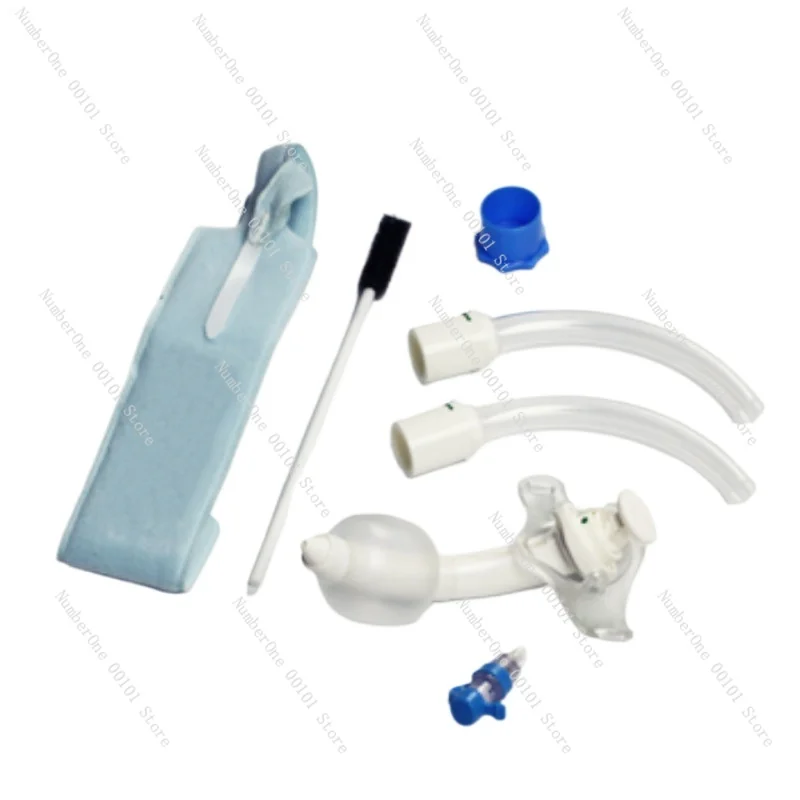 Internal tube type tracheostomy intubation tube replaceable cleaning inner tube core ordinary suction type TPU material