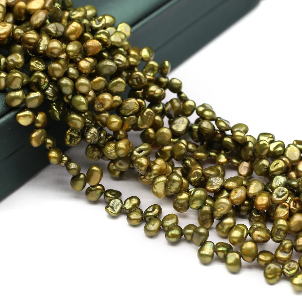 3*7 Hole Pearl Natural Freshwater Petal Pearl 6-9mmFor Jewelry Making DIY Bracelet Earrings Necklace Accessory