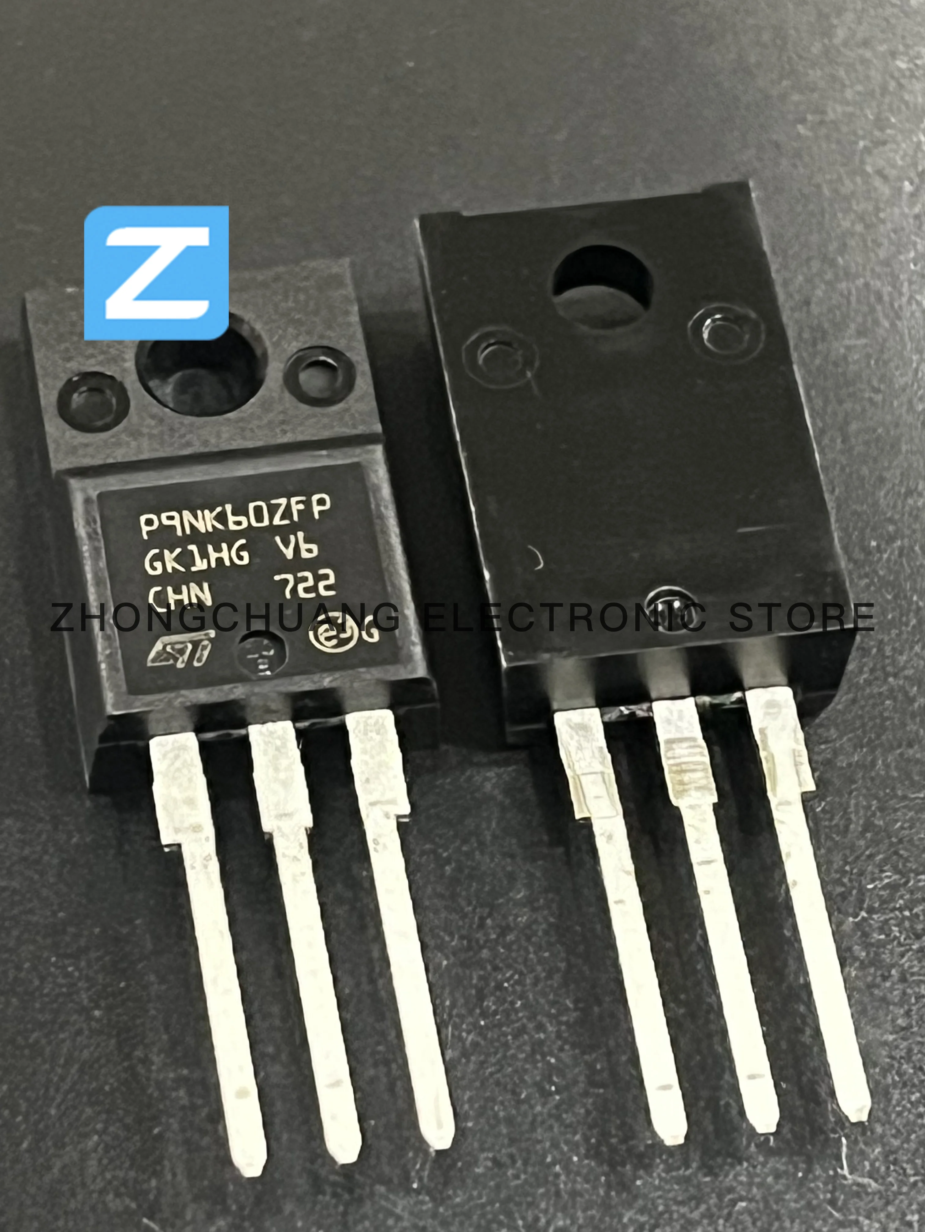 1-10PCS STP9NK60ZFP P9NK60ZFP TO-220F 600V 7A N-Kanal MOSFET neue original