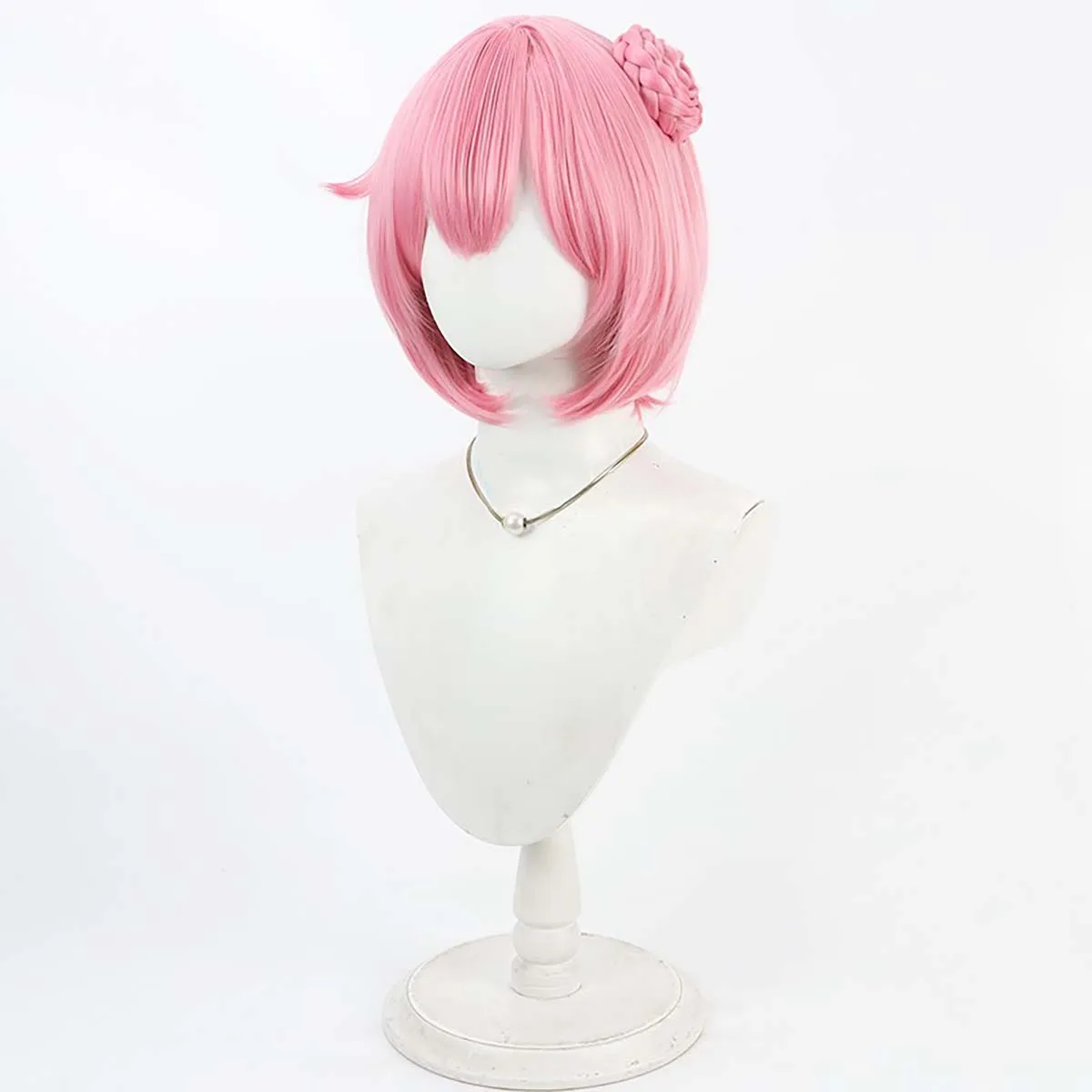 Vrouwen Game Cos Angry Doro Dorothy Cosplay Synthetische Roze Haar Pruik