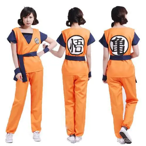 Halloween Adult Kids Suits Son Goku Gui Carnival Anime Cosplay Holiday Costumes Tail Wrister Wig Blue Gold Children Dress Up