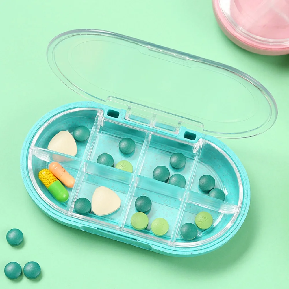 8 Grids Pill Medicine Box Portable Tablets Dispenser Weekly Tablet Holder Storage Box Organizer Container For Medicines