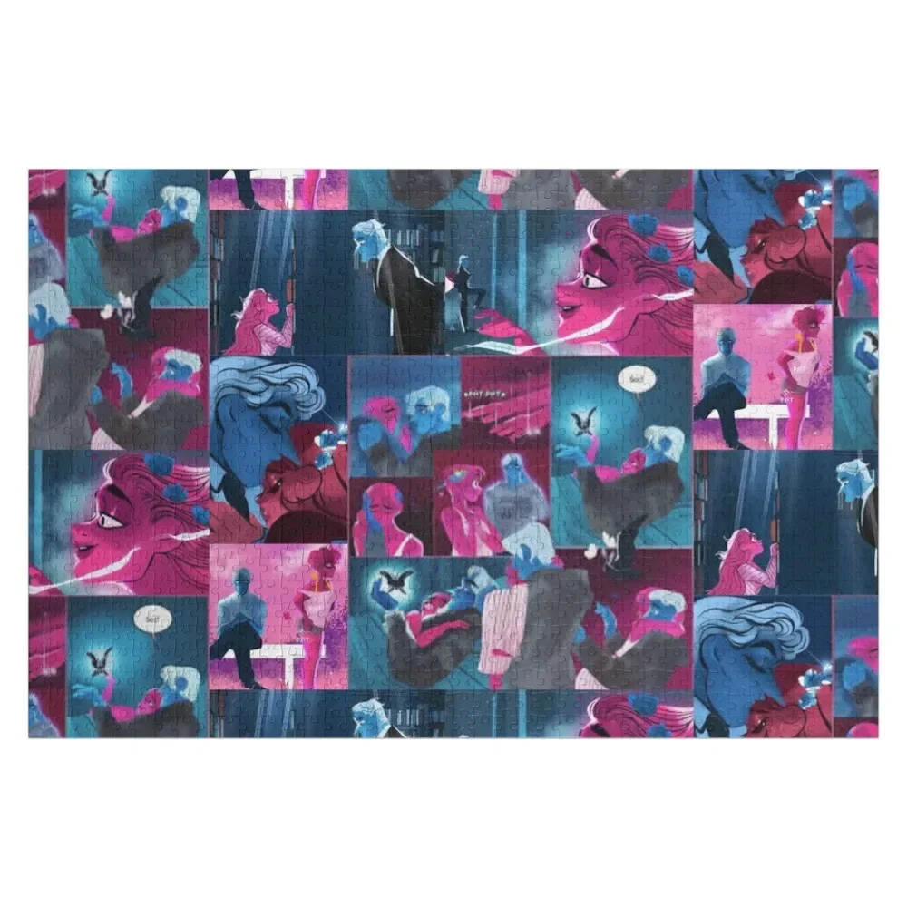 

Lore Olympus Persephone and Hades Collage Webtoon Art Jigsaw Puzzle Custom Photo Custom Kids Toy Puzzle