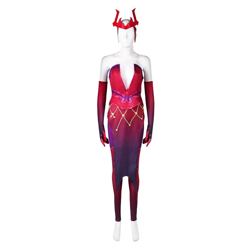 Scarlet witch cosplay traje jogo revales saia calças bandana fantasia roupas halloween carnaval festa feminino terno