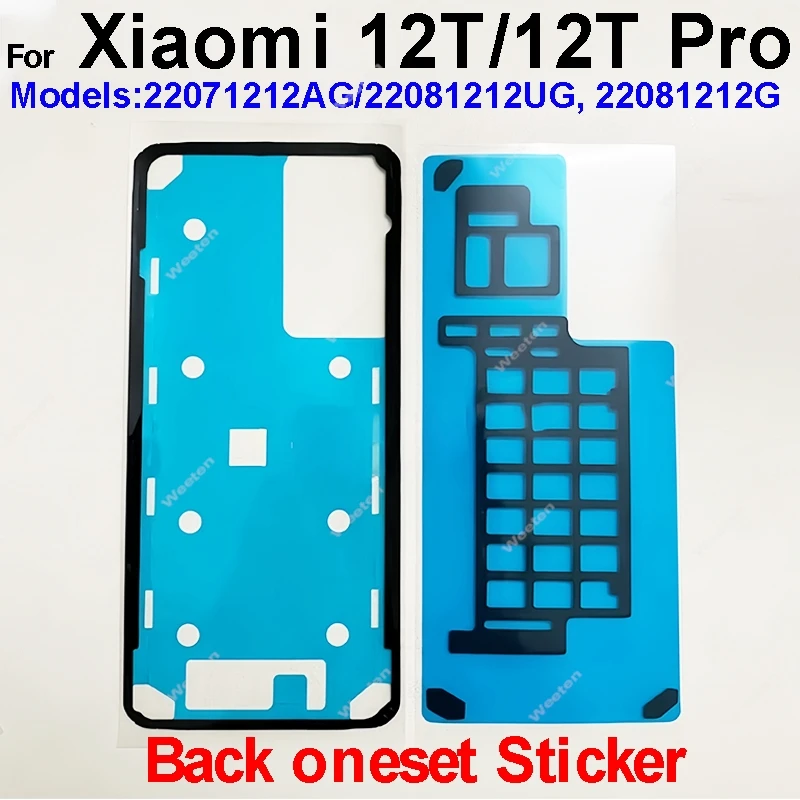 For Xiaomi 12T 13T 14T Pro Back Battery Housing Cover Adhesive Tape Front LCD Screen Adhesive with Rear Camera Glue Spare Parts