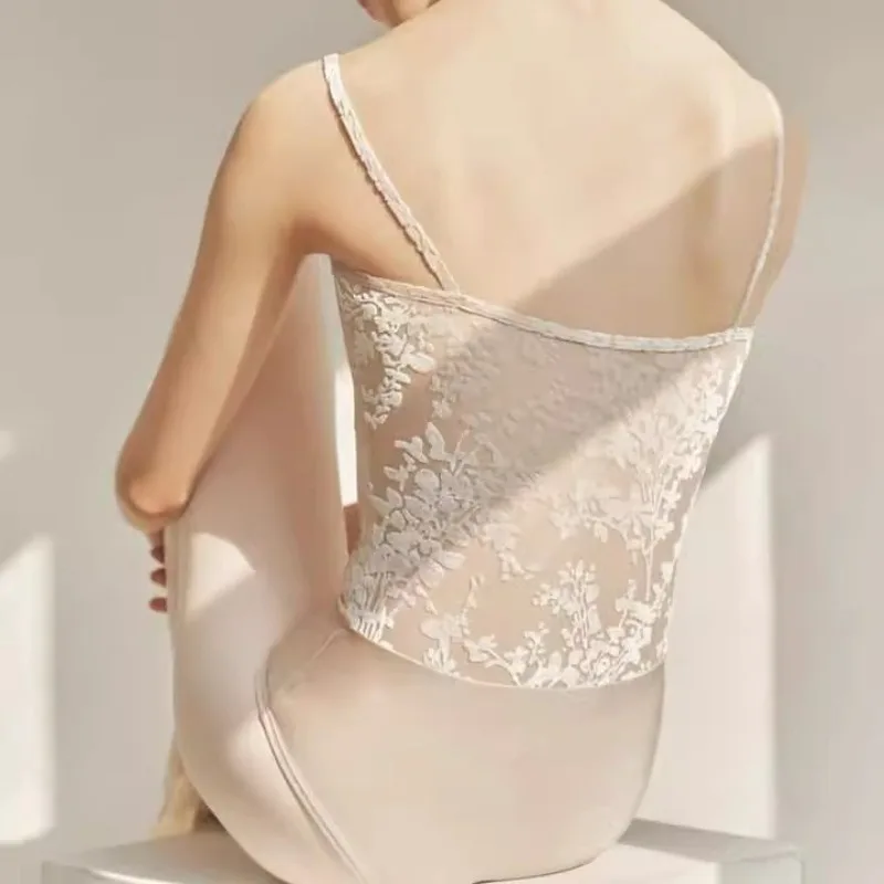 Adult Women's Ballet Practice Wear, Velvet Halter Dance Costume, Gymnastics Training Leotard.