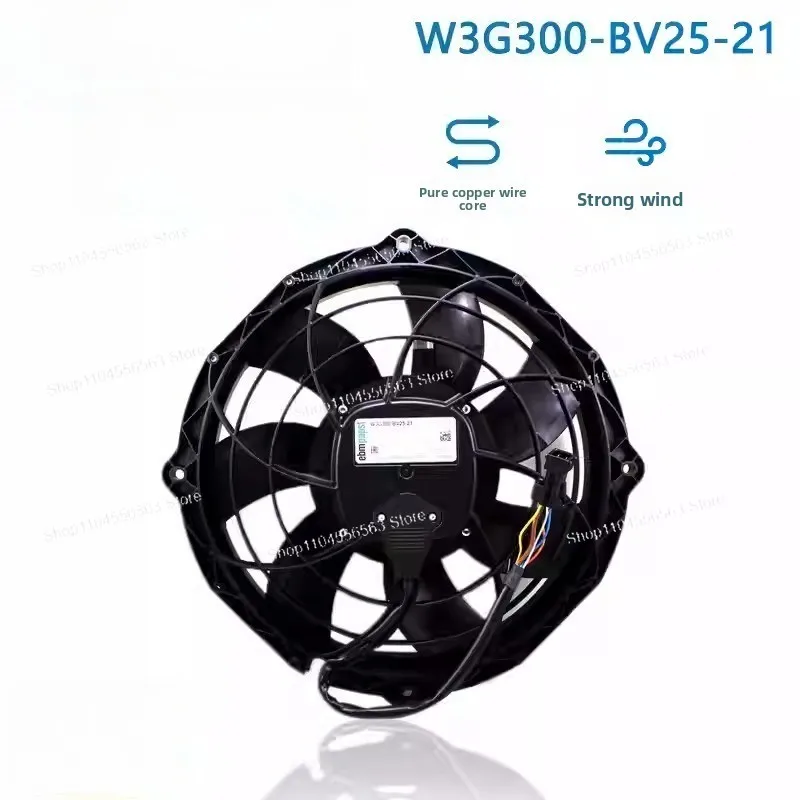 

W3G300 BV25 21, конденсаторный вентилятор резервуара для воды, вентилятор мобильного воздушного компрессора