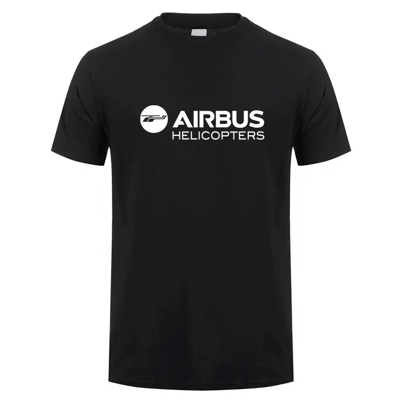 

Airbus Helicopters T Shirt Men Summer Short Sleeve Cotton Airbus T-shirts Man Tops Cool Tshirt