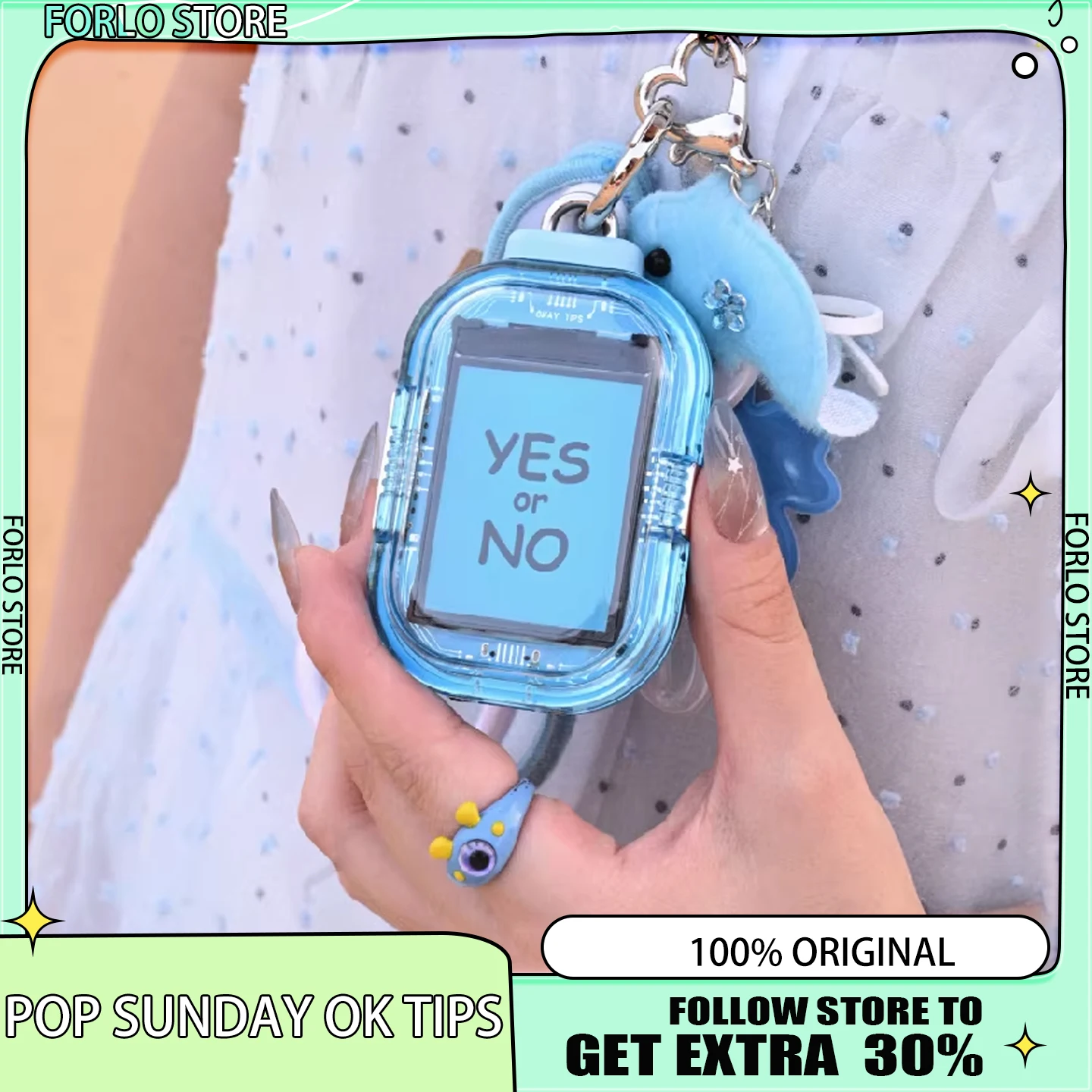 POP SUNDAY OK Tips Essential for Cyber Trends Seeking Mysterious Fortune Pendant Okay Master Electronic Accessories quirky gift