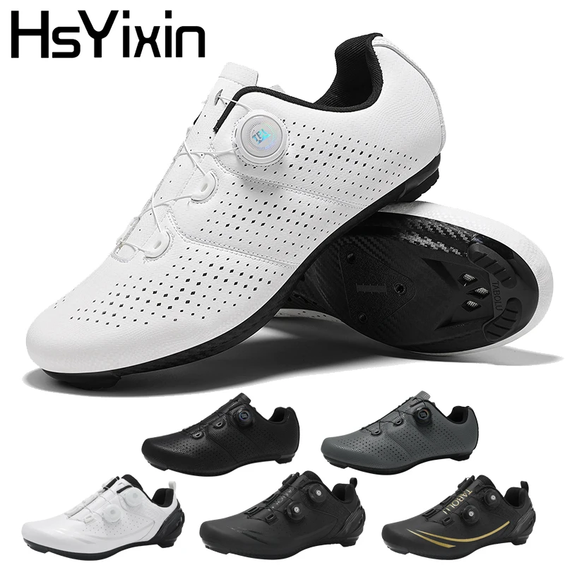 

Cycling Sneaker Men's Road Cycling Shoes Cleat Shoes Spd Shoes Cycling Flat Pedal Shoes Man Bike Outdoor Footwear White Cycle Sh