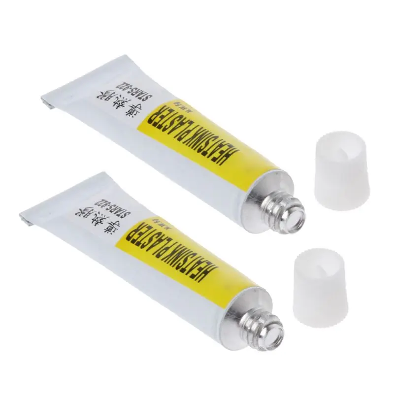 2Pcs 10G Silicone Compound Thermal Grease Conductive Grease Heatsink for CPU GPU Chipset Notebook Cooling 0.671W/for m.