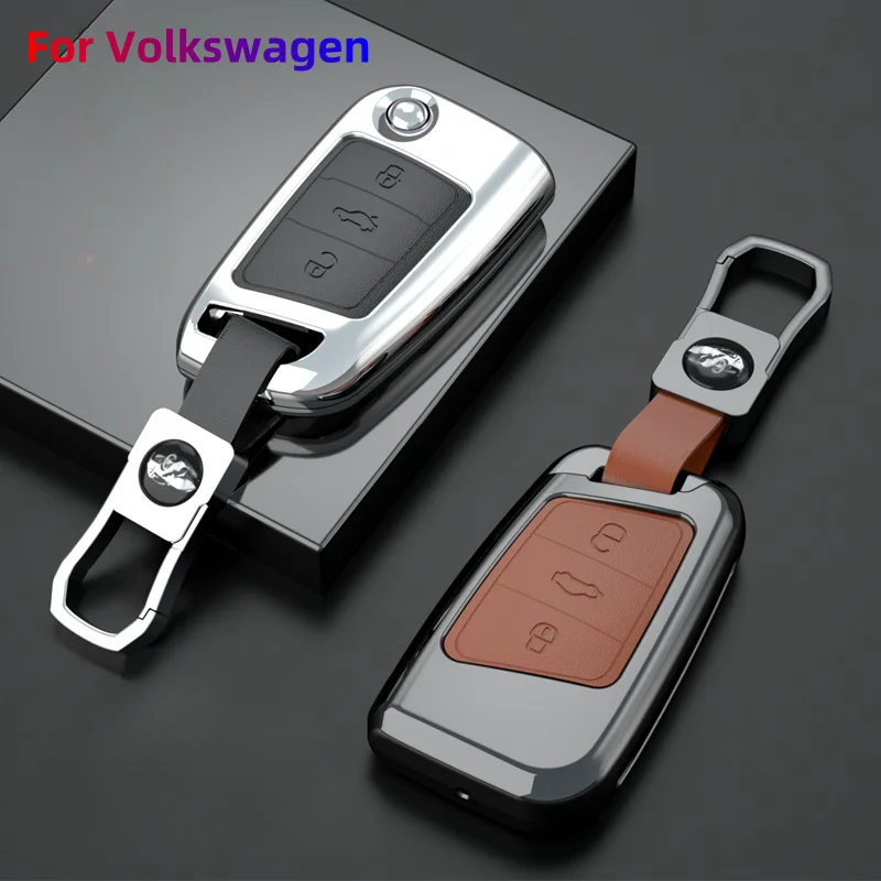 

Zinc Alloy VW Car Key Cover Volkswagen Tiguan Jetta Eleven To Sixteen Passat Models Golf Six Teramont Touareg Key Case Keycase